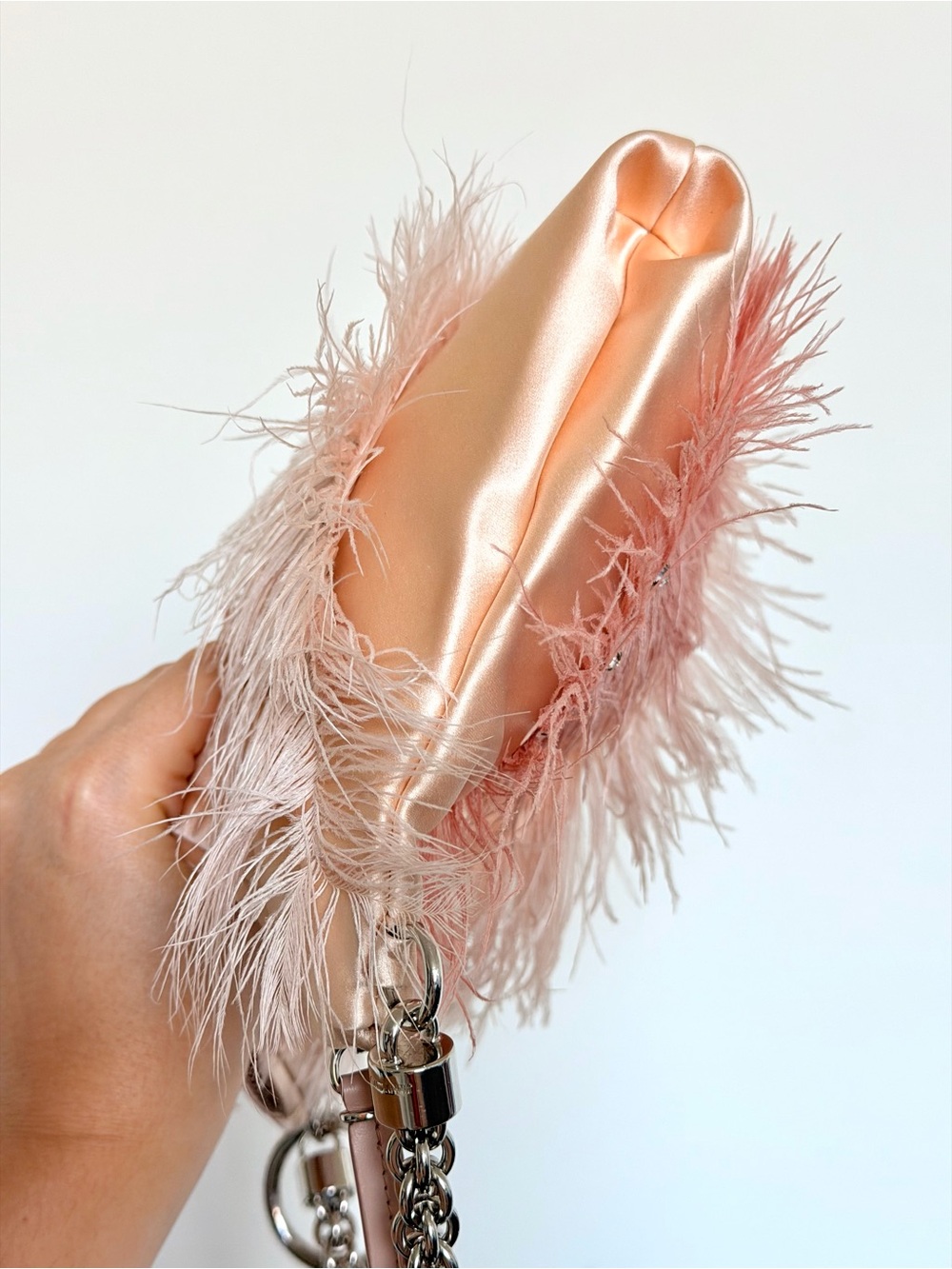 Jimmy Choo Feather Callie Handle Bag - Picture 3 of 13